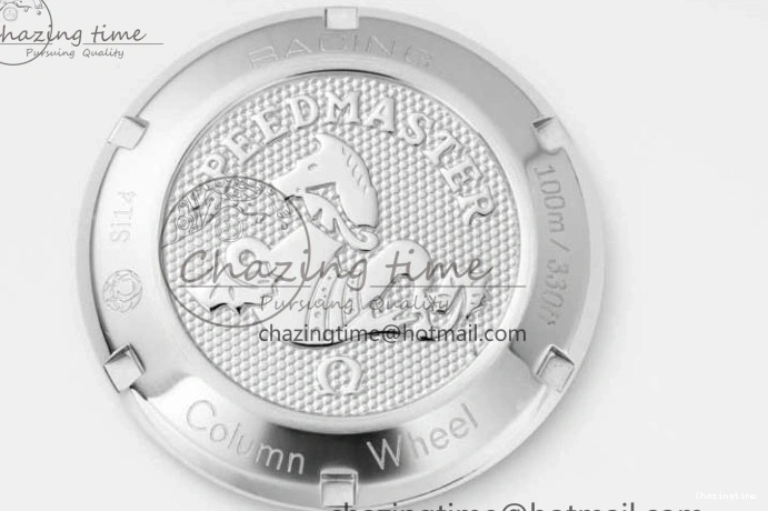 0405 Speedmaster Racing Master SS HKF Best Edition Black Dial on SS Bracelet A Versatile 7810